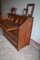 Antique Oak Desk with Stool 6