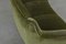 Mid-Century Danish Modern Curved Green Velvet Sofa, 1950er Jahre 6