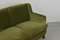 Mid-Century Danish Modern Curved Green Velvet Sofa, 1950er Jahre 4
