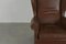 Vintage Wing Leather Lounge Armchair, 1970s, Image 2