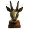 Vintage Swedish Stoneware Deer Head by Gunnar Nylund for Rörstrand, 1940s 1