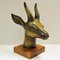 Vintage Swedish Stoneware Deer Head by Gunnar Nylund for Rörstrand, 1940s 3