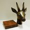 Vintage Swedish Stoneware Deer Head by Gunnar Nylund for Rörstrand, 1940s 2