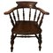 Antique Victorian Oak Desk Chair, 19th Century, Imagen 1