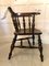 Antique Victorian Oak Desk Chair, 19th Century, Immagine 3