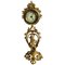 Horloge Antique Dorée Ornée, France, 19ème Siècle 1