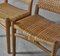 Danish Modern CC31 Beistellstühle aus Eiche & Rattan von Hans J. Wegner, 1950er, 2er Set 5