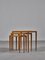 Tables Gigognes en Bouleau par Severin Hansen Jr. pour Haslev, Danemark 4