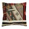 Vintage Upcycled Turkish Tapis Kelim Pillow Cover, Image 5