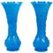 Blue Opaline Vases, Set of 2, Image 1