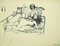Leo Guida, Figure, Ink original Drawing on Paper, finales del siglo XX, Imagen 1
