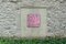 Art Deco Tones on Pink, Square Acrylic Painting on Canvas, Turquoise Brushstroke 2020, Image 6