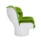 Fauteuil Elda Mid-Century Moderne en Velours Vert par Joe Colombo, Italie 3