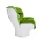 Mid-Century Modern Italian Green Velvet Elda Lounge Chair by Joe Colombo, Image 3