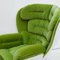 Fauteuil Elda Mid-Century Moderne en Velours Vert par Joe Colombo, Italie 7