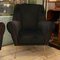 Mid-Century Modern Brass and Black Velvet Italian Armchairs by Gio Ponti, 1950s, Set of 2, Image 18