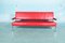 Niederländisches Sofa aus Palisander & rotem Leder von Martin Visser für t Spectrum, 1960er 2