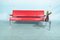 Dutch Rosewood & Red Leather Sofa by Martin Visser for t Spectrum, 1960s, Image 4