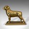 Cani decorativi vintage in metallo dorato, anni '50, set di 2, Immagine 5