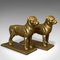 Vergoldete Vintage Metall Hunde, 1950er, 2er Set 4