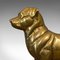 Cani decorativi vintage in metallo dorato, anni '50, set di 2, Immagine 10