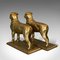 Cani decorativi vintage in metallo dorato, anni '50, set di 2, Immagine 6