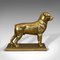 Cani decorativi vintage in metallo dorato, anni '50, set di 2, Immagine 1