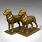 Cani decorativi vintage in metallo dorato, anni '50, set di 2, Immagine 3