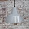 Lámpara colgante industrial vintage esmaltada en gris de Philips, Imagen 4