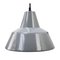 Grey Enamel Vintage Industrial Hanging Lamp from Philips, Image 1