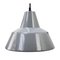 Lámpara colgante industrial vintage esmaltada en gris de Philips, Imagen 1