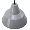 Grey Enamel Vintage Industrial Hanging Lamp from Philips 2