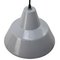 Lámpara colgante industrial vintage esmaltada en gris de Philips, Imagen 2