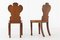 19th-Century Oak Hall Chairs, Set of 2 3