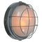 Round Gray Metal Vintage Industrial Frosted Glass Wall Light 1