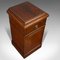 Antique English Regency Tall Mahogany Bedside Side Cabinet, 1820 7