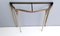 Console Table with a Portuguese Pink Marble Top and Golden Iron Frame, 1950s 11