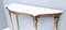Console Table with a Portuguese Pink Marble Top and Golden Iron Frame, 1950s 8