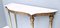 Console Table with a Portuguese Pink Marble Top and Golden Iron Frame, 1950s, Image 8