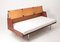 Sofá cama danés Mid-Century de teca y caña de Hans J. Wegner para Getama, años 60, Imagen 8