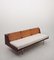 Sofá cama danés Mid-Century de teca y caña de Hans J. Wegner para Getama, años 60, Imagen 6