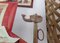 Vassoio decorativo in vimini con manico, anni '50, Immagine 14