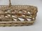 Wicker Decoration Tray with Handle, 1950s, Image 10
