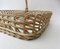 Wicker Decoration Tray with Handle, 1950s, Image 11