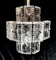 Vintage Italian Half-Crystal and Nickel-Plated Metal 12-Light Chandelier, 1960s 6