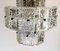 Lampadario vintage a 12 luci in cristallo e metallo nichelato, Italia, anni '60, Immagine 9