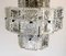 Vintage Italian Half-Crystal and Nickel-Plated Metal 12-Light Chandelier, 1960s, Image 9