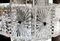 Lampadario vintage a 12 luci in cristallo e metallo nichelato, Italia, anni '60, Immagine 10