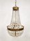 Vintage Belgian Gold Gilded Chandelier 3