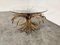 Vintage Gilt Metal Sheaf of Wheat Coco Chanel Coffee Table, 1960s 6